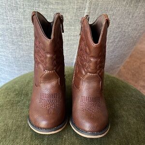 Cat & Jack Brown Cowboy Boots